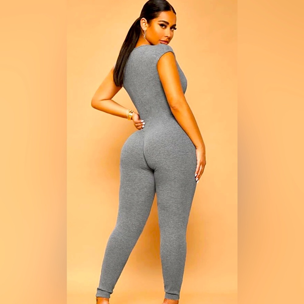 Gray jumpsuit for the sexy ladies size small